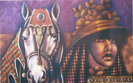 La joven y el caballo