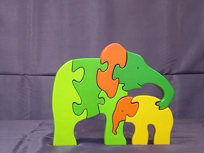 Rompecabezas elefante