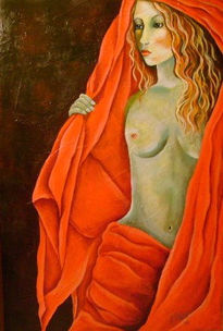 Ninfa de rojo