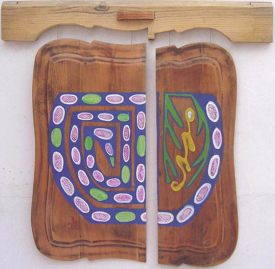 Serpiente azteca Oil Panel Animals