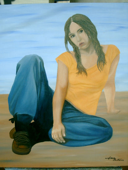 Adolescencia Oil Canvas Figure Painting