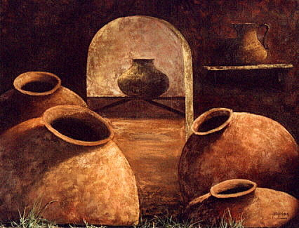 Bodegon con tinajas