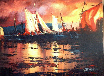 Amanecer en la caleta