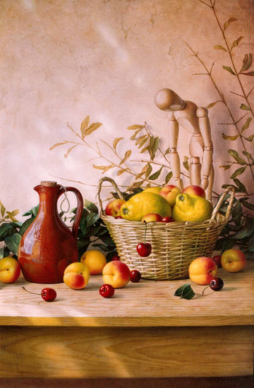 La ladrona II Oil Canvas Still Life Paintings