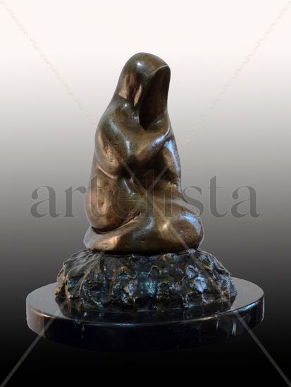 MUJER CON REBOZO Bronce Abstracta