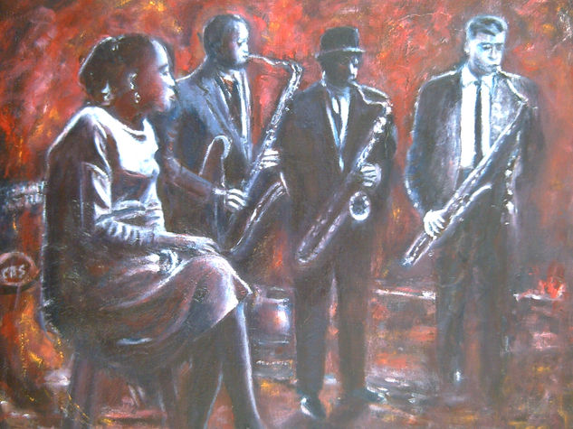 "SESIÓN DE JAZZ" 2017 Óleo Lienzo Otros