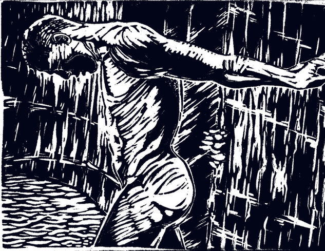 ENCADENADO Linocut