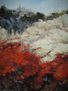 paisaje con amapolas
