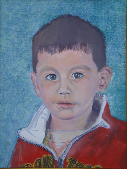 Gonzalo a los 30 meses Oil Canvas Portrait