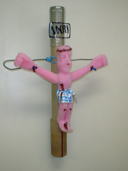 CRISTO ROSADO Mixta Figurativa