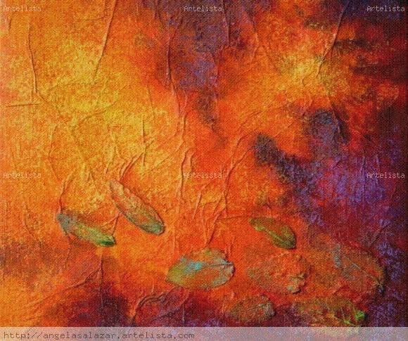 Viento de otoño Mixed media Canvas Landscaping