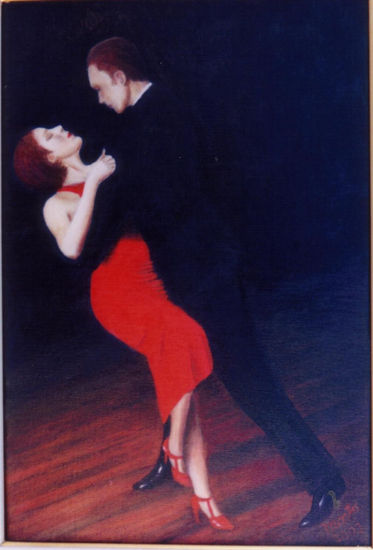 Abrazo de Tango Oil Canvas