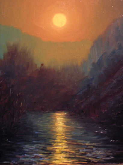 "Cuando se cerró la noche poderosa" - 29 Oil Canvas Landscaping