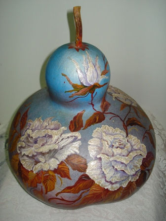 Mis Rosas Blancas Floral art Pottery and ceramics