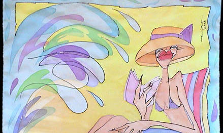 Pintura sobre seda