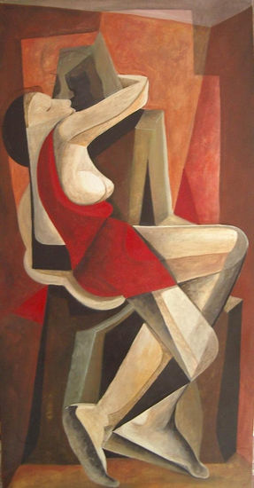 Amantes Oil Canvas Figure Painting