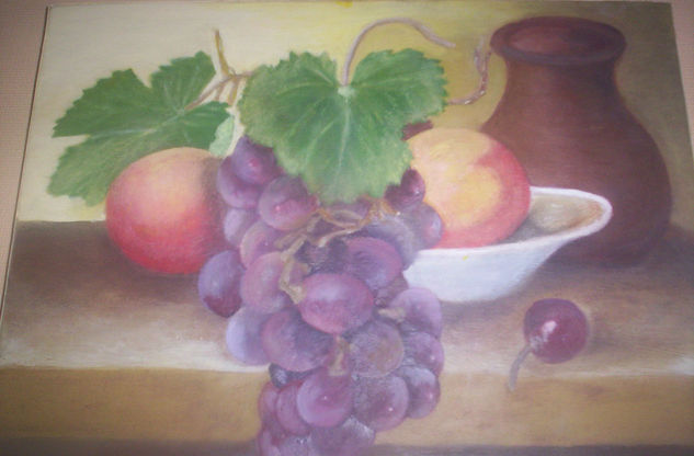 uvas y duraznos Oil Canvas Landscaping