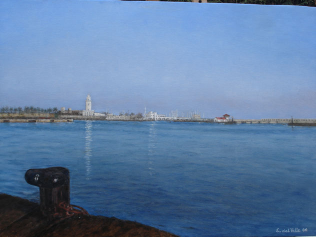 La farola. Puerto de Málaga.