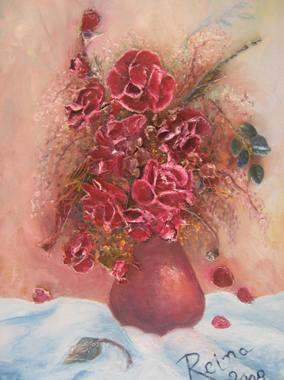 Ramo de rosas Oil Canvas Floral Painting