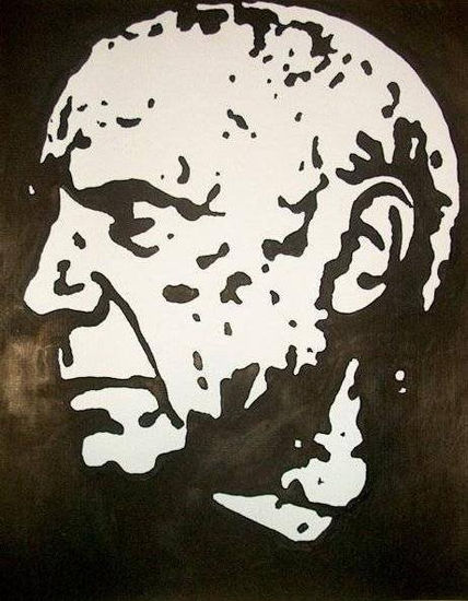 Picasso Ink Card Portrait