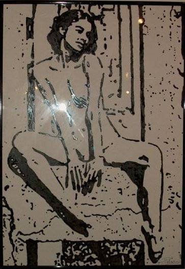 Sasha Ink Card Nude Paintings