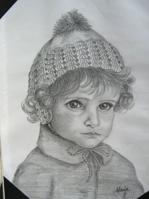 Niña con gorrito de lana (c)