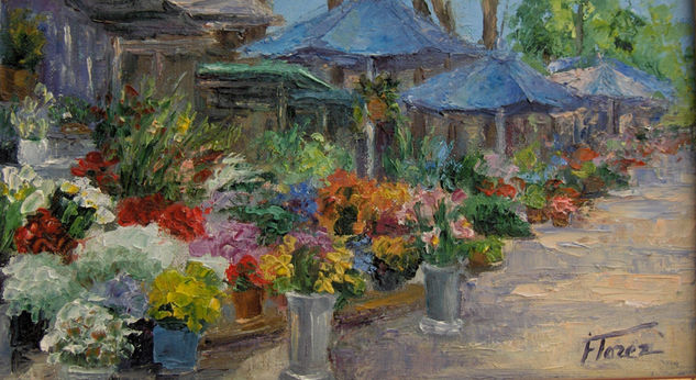 Puestos de flores Oil Canvas Landscaping