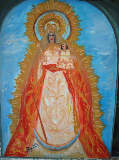 nuestra virgen de los remdios de olvera cadiz Oil Canvas Landscaping