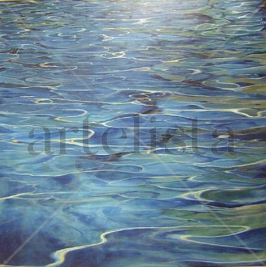 agua Oil Canvas Marine Painting