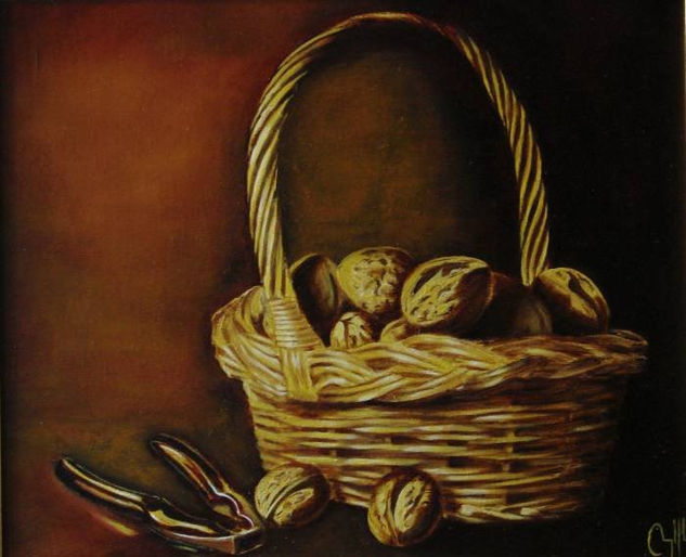 cesta de nueces Oil Canvas Others