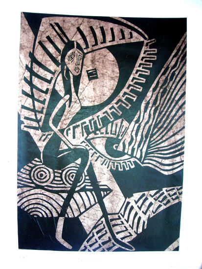 "Sin titulo" Woodcut