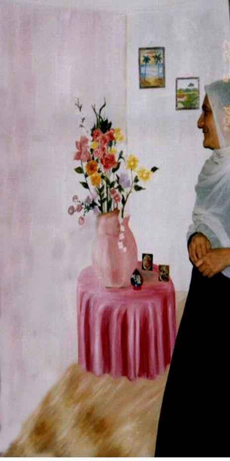 Mesa con flores
