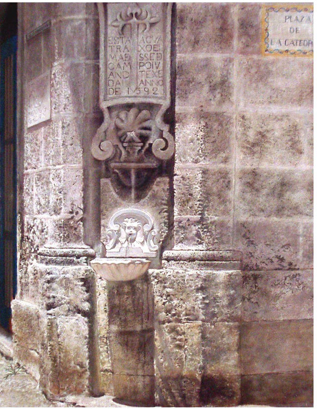 Fuente en La Habana Vieja