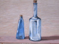 Botellas azules