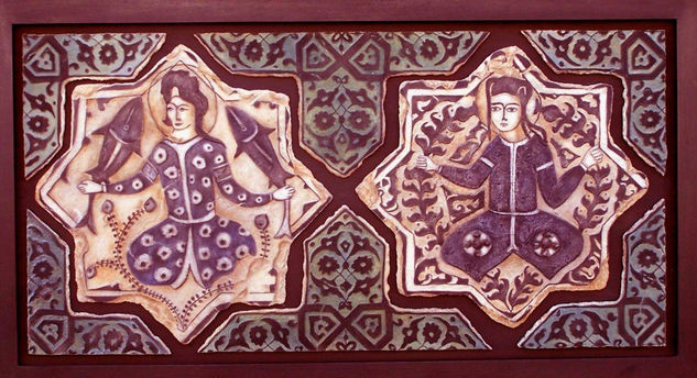 Azulejos estrella. Mixta Figurativa