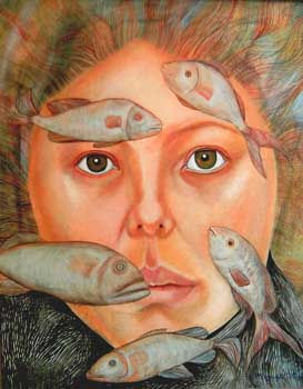 Acuario Oil Canvas Portrait