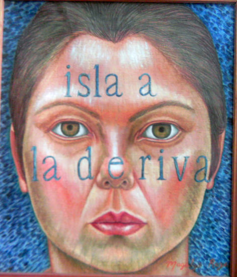 Isla a la deriva. Óleo Lienzo Retrato