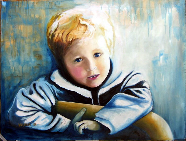 RETRATO ANTON Oil Canvas Portrait