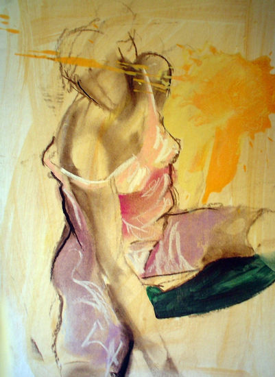 luz Acrylic Paper Nude Paintings