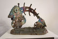 "El nuevo piscis" serie:ceramicas de acero.