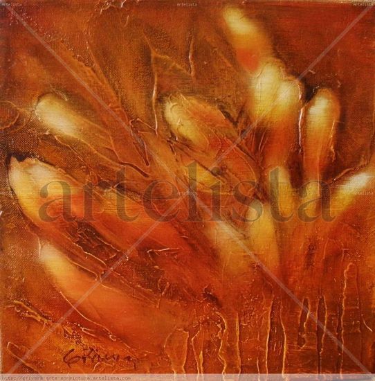 Ramillete Oil Textile Floral Painting