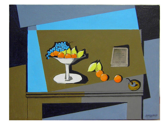 Bodegón I-08 Acrylic Canvas Still Life Paintings