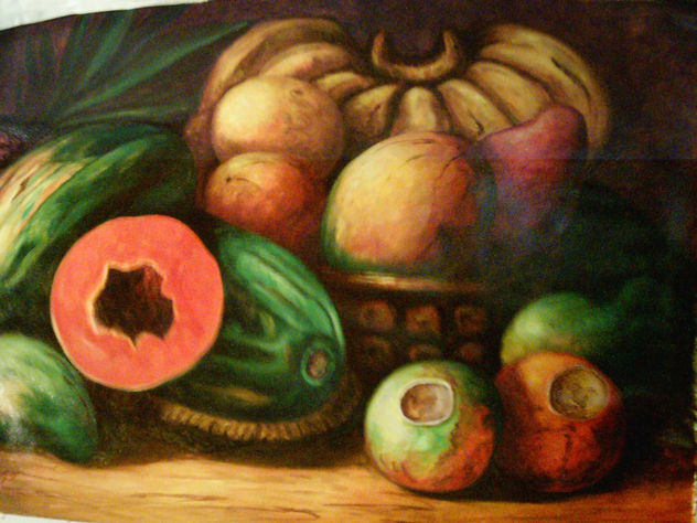 Bodegon frutas tropicales