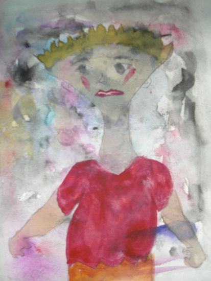 personaje # 11 Watercolour Paper Figure Painting