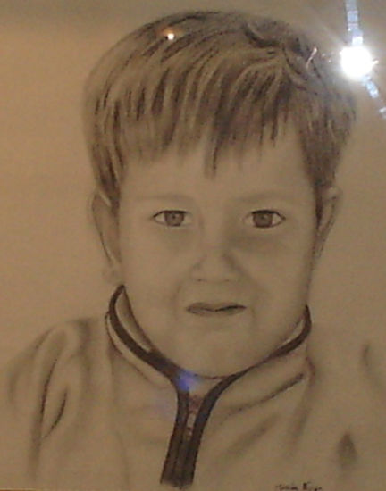 El retrato de Miguel Pastel Papel