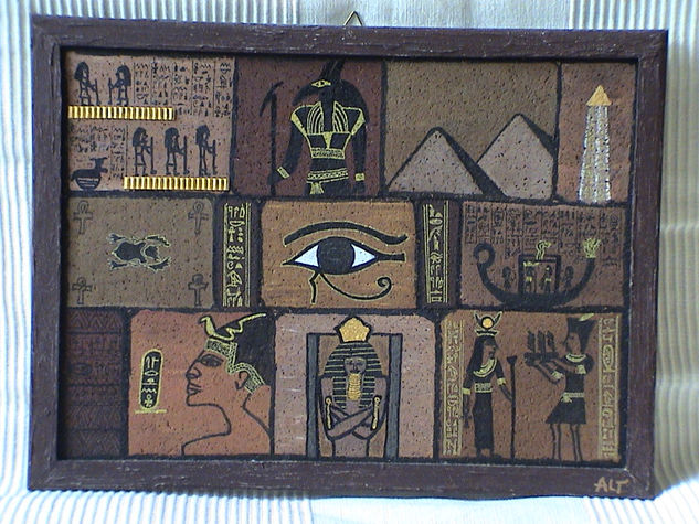 Oro y Egypto Gouache