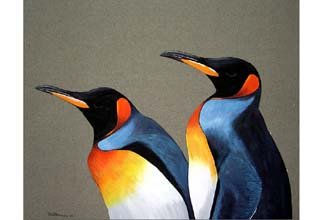 pinguinos Acrylic Canvas Animals