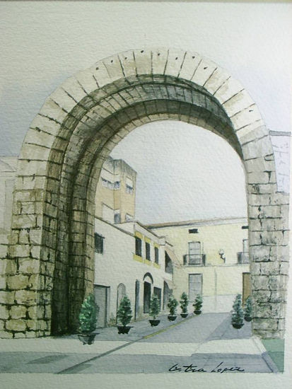 Arco de Trajano (Merida) Watercolour Paper Landscaping