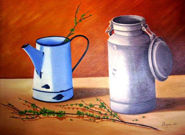 LECHERAS Oil Canvas Still Life Paintings