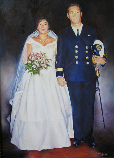 Matrimonio Oil Canvas Portrait